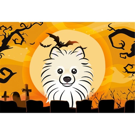 Carolines Treasures Halloween Pomeranian Fabric Placemat BB1765PLMT